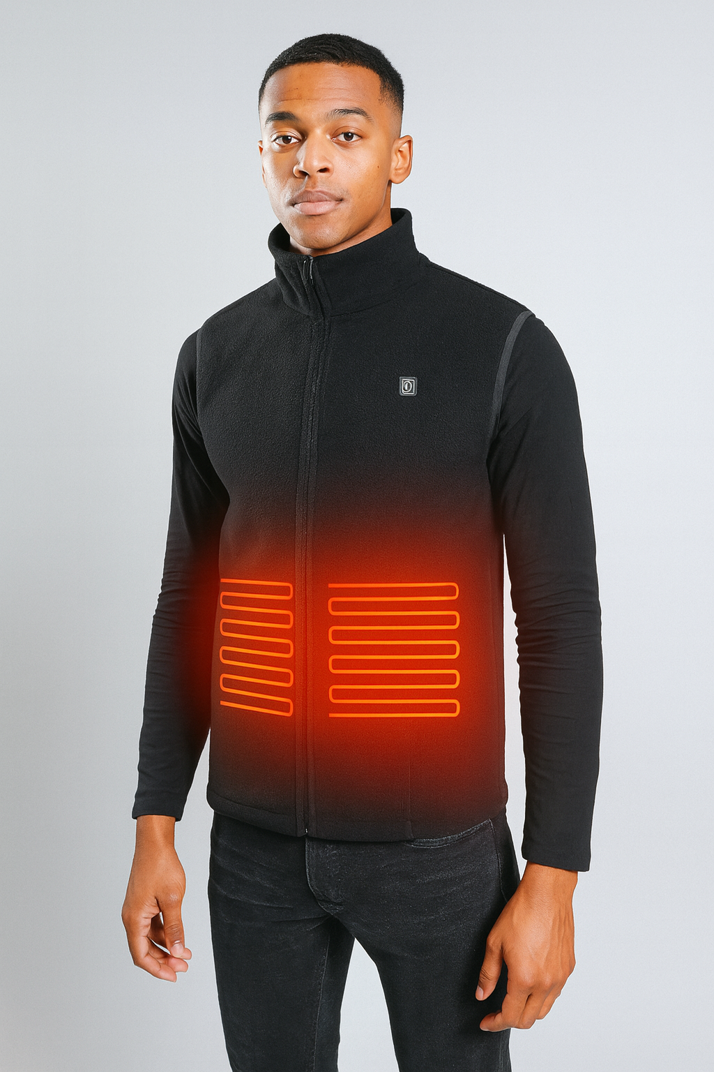 Veste sans manche chauffante