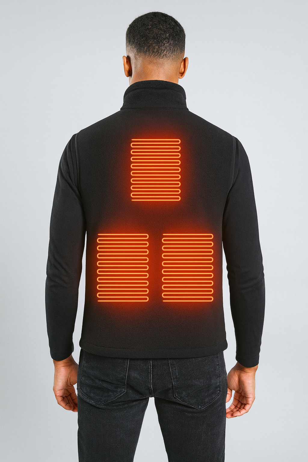 Veste sans manche chauffante