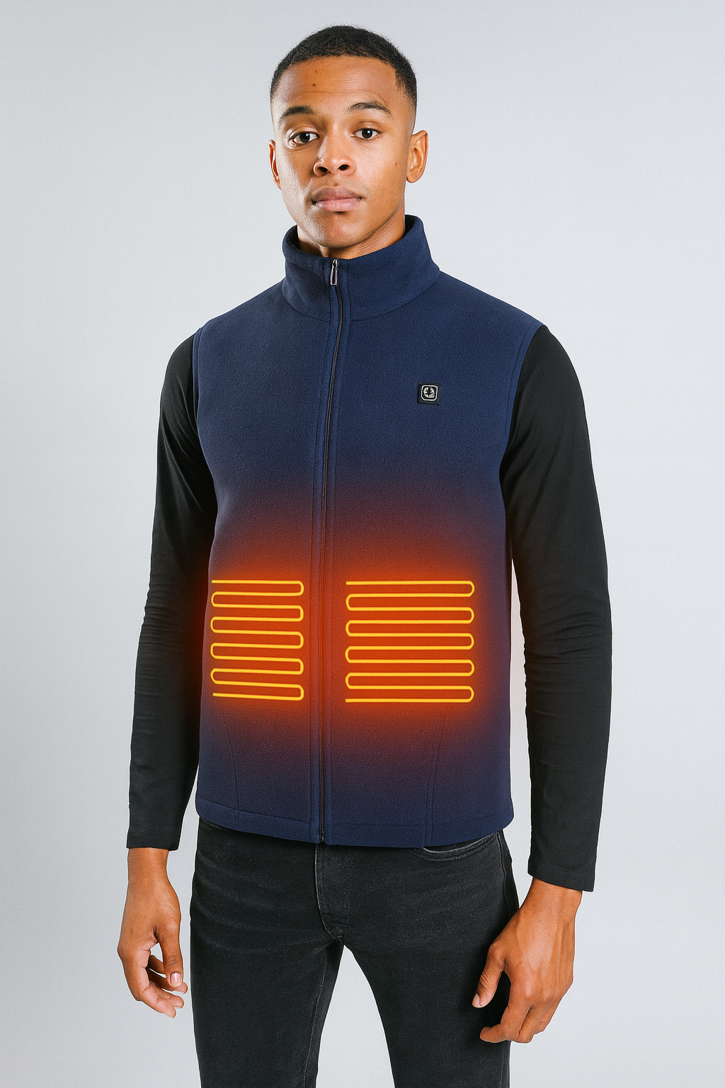 Veste sans manche chauffante