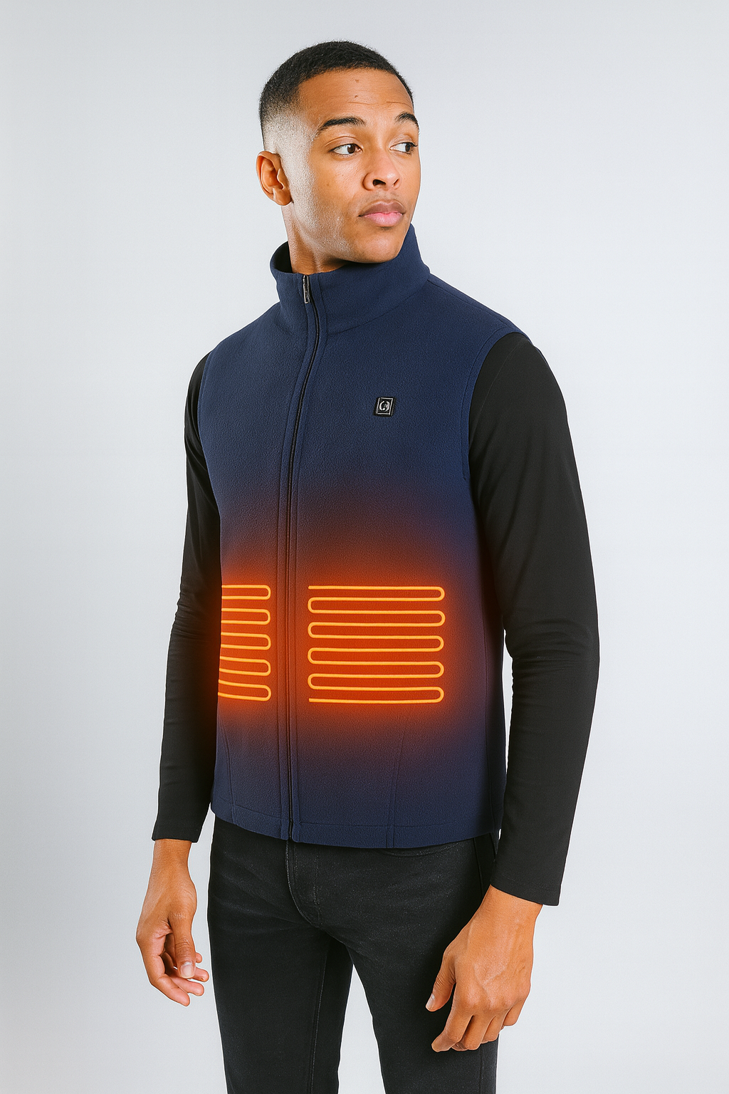 Veste sans manche chauffante