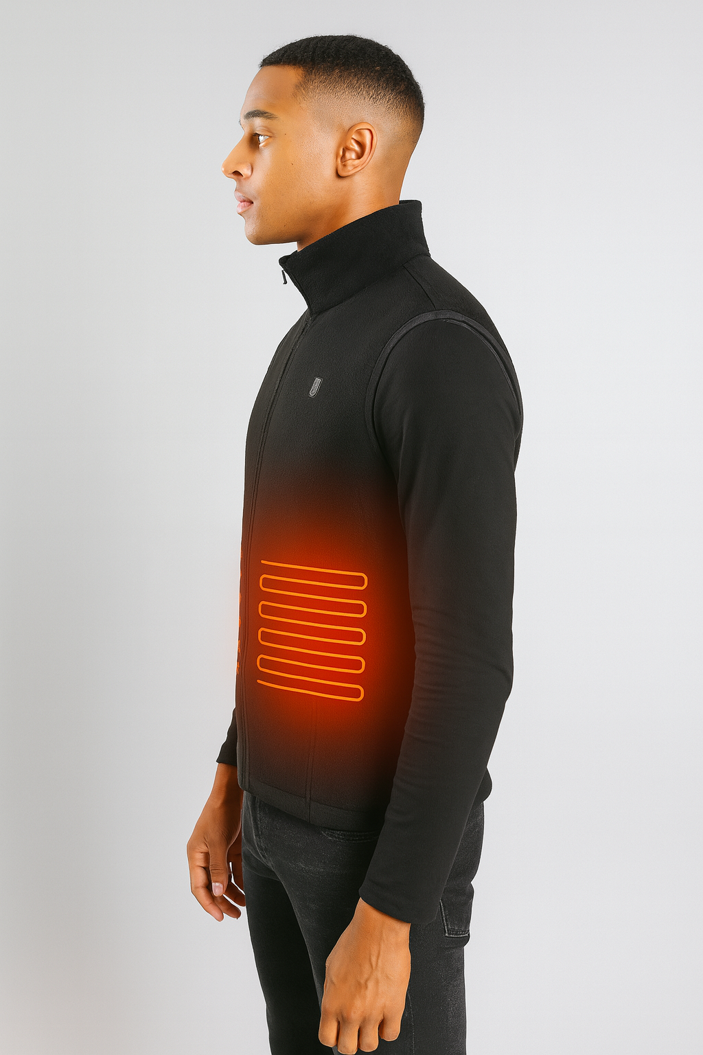 Veste sans manche chauffante