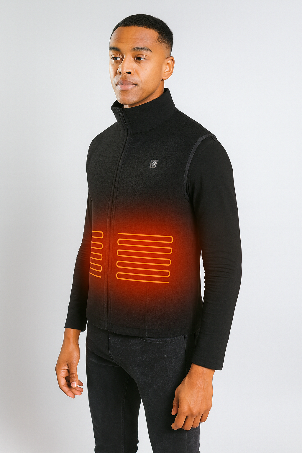 Veste sans manche chauffante