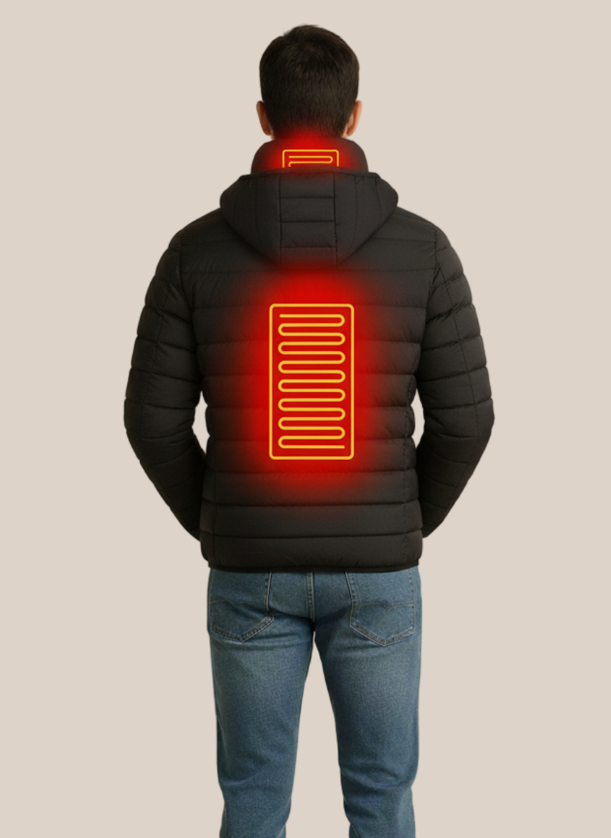 Doudoune chauffante homme