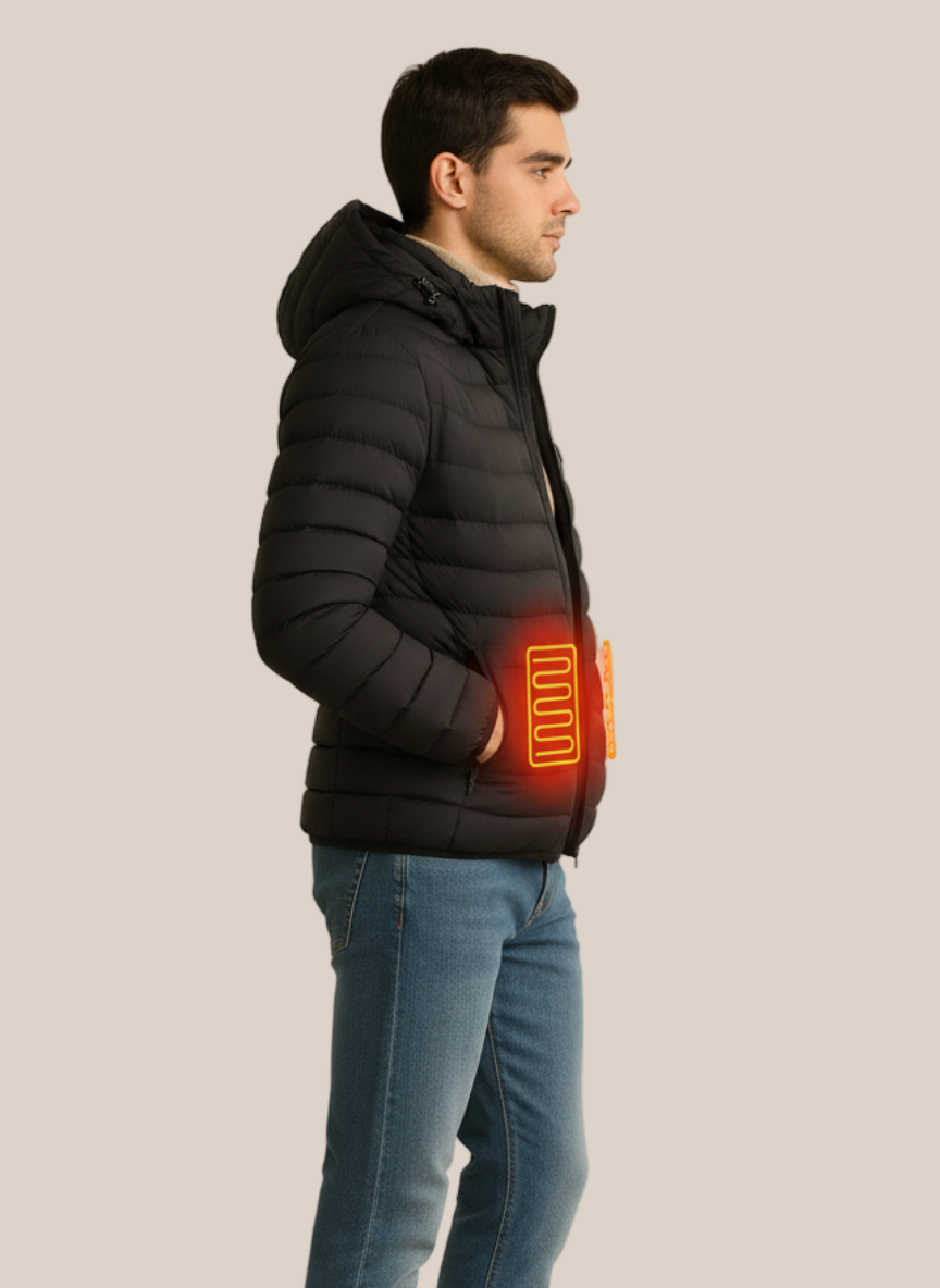 Doudoune chauffante homme
