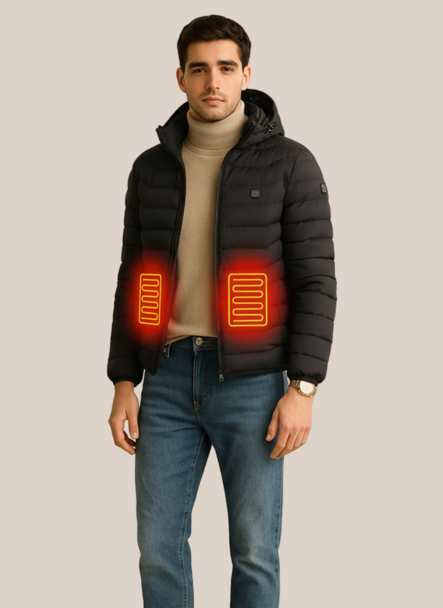 Doudoune chauffante homme
