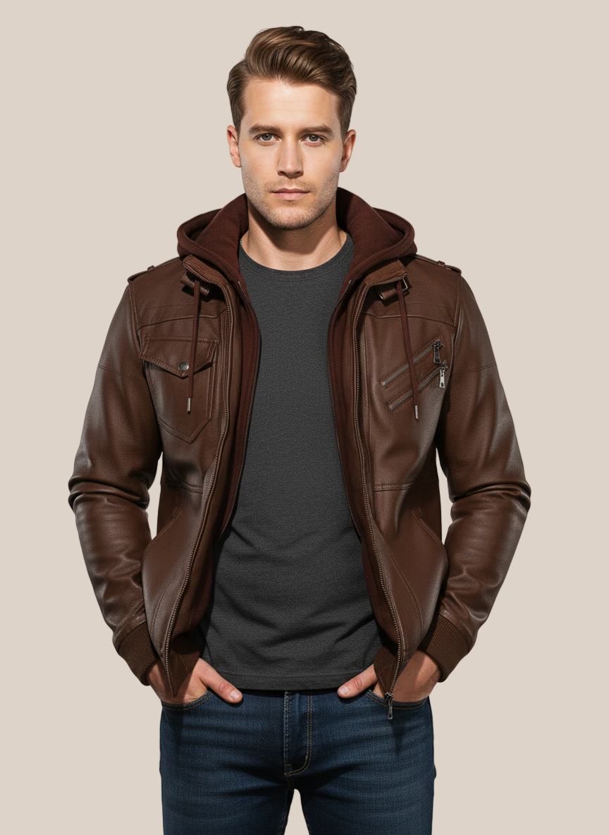 Veste en cuir Salvador
