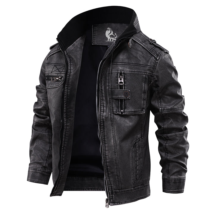 Veste Femme Noir Taille M Cuir PU Imperméable 0